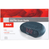 RCA RC205 Dual Alarm Clock Radio with Red LED & Dual Wake