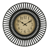 La Crosse Clock 20-inch Covington Contemporary Black Quartz Analog Wall Clock, 404-3051